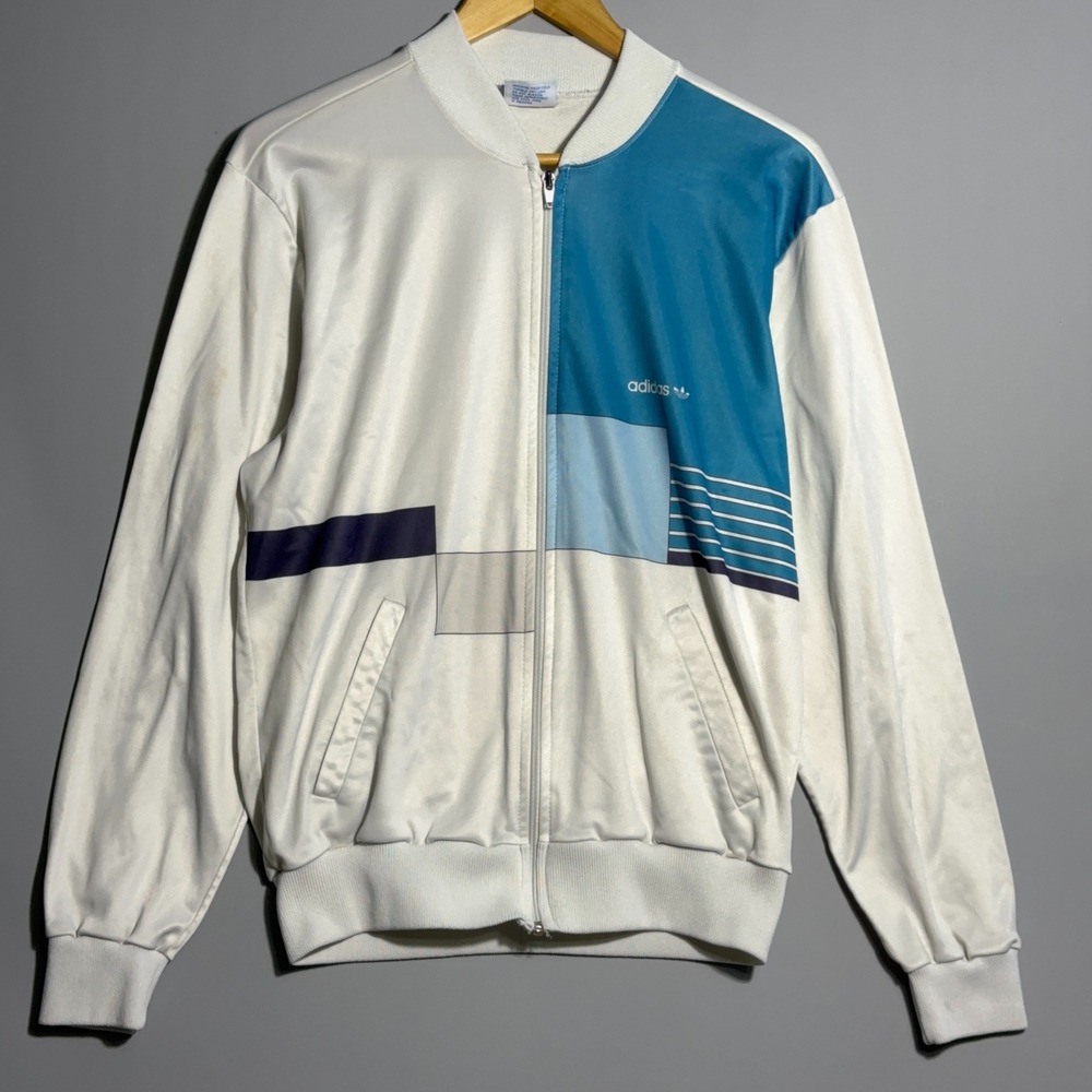 Vintage Adidas Track Jacket Mens Size M 80s Ivan Lendl track jacket Made In USA